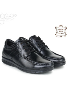 Zoom Shoes Genuine Leather Lace-Up Stylish