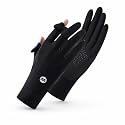 ZOOMELLA Unisex Uv Protection Cycling & Fishing Gloves with Touchscreen Functionality One Size Black (Women's)