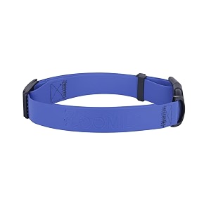 zoomies dogs unisex biothane waterproof collar with quick-release buckle and metal d-ring for outdoor adventures and everyday use  odour-free amp easy to clean - blue zbbc000s