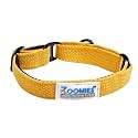 ZOOMIES Martingale Dog Collar, Premium Soft Padded Cotton, No-Pull Training Design, Large, Yellow, 74 x 3.8 cm