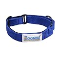 ZOOMIES Martingale Dog Collar, Premium Soft Padded Cotton, No-Pull Training Design, Large, Blue