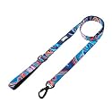 Zoomiez Printed Dog Leash/Lead with Comfortable Padded Handle, 4 Ft with Heavy Duty Slide Locking Hook (S, Fluid)
