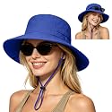 ZOORON Sun Hats for Women Men Fishing Hat UPF 50+ Wide Brim Bucket Hat
