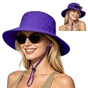 ZOORON Sun Hats for Women Men Fishing Hat UPF 50+ Wide Brim Bucket Hat