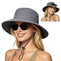ZOORON Sun Hats for Women Men Fishing Hat UPF 50+ Wide Brim Bucket Hat