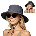 ZOORON Sun Hats for Women Men Fishing Hat UPF 50+ Wide Brim Bucket Hat
