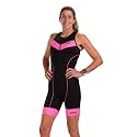 Zoot Women’s Core Aero Tri Racesuit, Sleeveless Triathlon Swim Bike Run Chamois Pad, Pockets, UPF 50+ Quick Dry Fabric