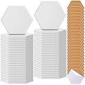 Zopeal 96 Pcs Ceramic Tiles for Craft with Cork Backing Pad, Hexagonal