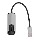 2.5Gbps USB Wired Network Adapter, Aluminum Alloy Ethernet Dongle for Laptop Desktop, Fast Stable LAN Connection