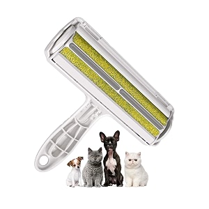 reusable dog hair remover roller dog cat and other pets hairs cleaning fur brush rollers easy hair removal furniture clothes sofa carpet couch bedding yellow
