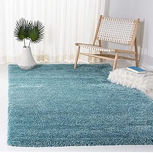 super soft microfiber abstract kitchen designer anti slip kitchen runner rug microfiber premium runner shaggy carpet 9 x 12 feet_aqua blue