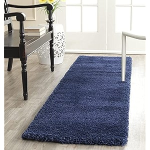 super soft microfiber abstract kitchen designer anti slip kitchen runner rug microfiber premium runner shaggy carpet 3 x 5 feet_navy