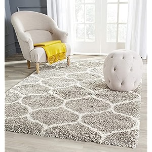 super soft microfiber abstract kitchen designer anti slip kitchen runner rug microfiber premium runner shaggy carpet 10 x 14 feet_light greyivory