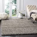 Super Soft Microfiber Abstract Kitchen Designer Anti Slip Kitchen Runner Rug Microfiber Premium Runner Shaggy Carpet (4 X 6 Feet_Grey)