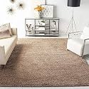 Super Soft Microfiber Abstract Kitchen Designer Anti Slip Kitchen Runner Rug Microfiber Premium Runner Shaggy Carpet (2 X 6 Feet_Dark Beige)