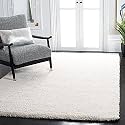 Super Soft Microfiber Abstract Kitchen Designer Anti Slip Kitchen Runner Rug Microfiber Premium Runner Shaggy Carpet (5 X 5 Feet_Ivory)