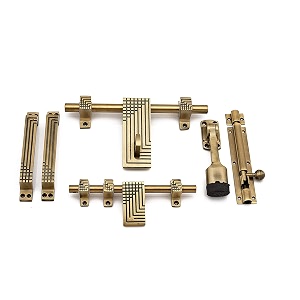zorba enhance your doors with kit in antique brass finish - standard size fitting accessories front aldrop back latch two handles stopper amp tower bolt