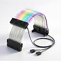ZORBES 24 Pin RGB Cable Extension with ARGB Lighting Sync for Gaming PC
