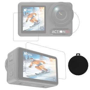 zorbes 5 pcs screen protector set compatible with action 5 pro