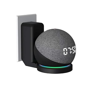 zorbes outlet wall mount hanger holder for alexa echo dot 4th generation a space-saving solution for your smart speakers built-in cable management for echo dot 4th gen smart speaker holder only