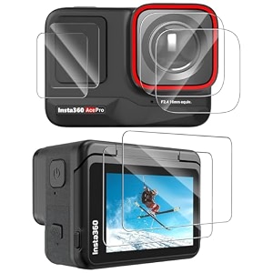 zorbes screen protector for insta360 ace pro 3pcs tempered glass screen protector amp lens protector 9h hardness ultra hd lens protector lcd screen protector for insta360 ace pro no insta360 ace pro
