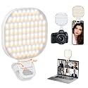 ZORBES® USB Phone Light Rechargeable Camera Fill Light with 142 LED Light Beads Phone Light 3 Color LED Selfie Light for Phone 360 °Rotating Clip On Phone Light Book Light