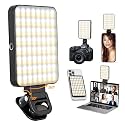ZORBES® USB Phone Light Rechargeable Camera Fill Light Magnetic Phone Light 3 Color LED Selfie Light for Phone 360 °Rotating Clip On Phone Light Book Light