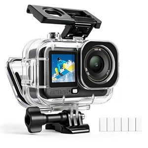 zorbes waterproof case with anti-fog for dji osmo action 6 camera 60m196ft
