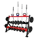 Zorex Fitness ZF-115A dumble stand for home 3 in 1 (3-Tier Multifunctional Storage Rack), Weight Plates, kettle bells, Barbells Rods & Olympics Rods. dumbbell stand for home dumbbell rack for home gym weight rack for home