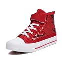 Zoroadke Kids Sparkle Sequins High Top Casual Adjustable Strap Canvas Shoes Girls and Boys Glitter Sneakers