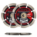 ZORUNNA 2Pcs Diamond Crack Chaser Blade for Concrete 4.5", 7/8" Arbor