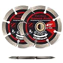 ZORUNNA 2Pcs Diamond Crack Chaser Blade for Concrete 4.5" for 7/8" Arbor