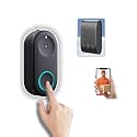 Zorzel Doorbell Camera, Video Doorbell Wireless with Chime, 1080P HD Smart WiFi Security Camera Doorbell with PIR Motion Detection, 2-Way Audio, Night Vision, Wide Angle, Battery Powered