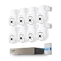 ZOSI 5MP Wired Security Camera System, 8pcs 2MP Pan/Tilt Cameras, 1TB HDD
