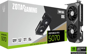 zotac gaming geforce rtx 5070 twin edge gddr7 12 gb nvidia chipset 192 bit 2542 mhz graphics card