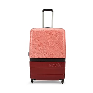 zouk large trolley bag hardside polycarbonate medium 69cm suitcase with 360 spinner wheels and combination lock travelling luggage for men amp women