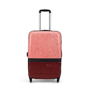 zouk medium trolley bag hardside polycarbonate medium 57 cm suitcase with 360 spinner wheels and combination lock travelling luggage for men amp women
