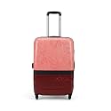 ZOUK Medium Trolley Bag, Hardside Polycarbonate Medium (57 Cm) Suitcase with 360 Spinner Wheels and Combination Lock Travelling Luggage for Men &amp; Women