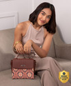 ZOUK Brown Sling Bag Jodhpur Damask Statement