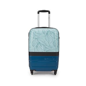 zouk cabin trolley bag hardside polycarbonate medium 45 suitcase with 360 spinner wheels and combination lock travelling luggage for men amp women