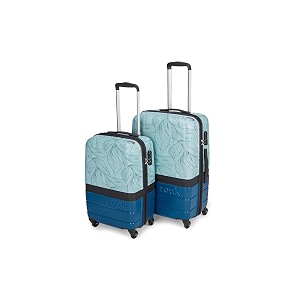 zouk set of 2 trolley bag hardside polycarbonate set of 2 cabin  medium suitcase with 360 spinner wheels and combination lock travelling luggage for men amp women