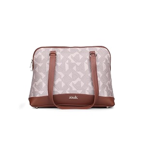 zouk carry all work bag  jute  vegan leather handcrafted women39s shoulder bag with double handles