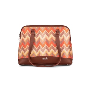zouk carry all work bag  jute  vegan leather handcrafted women39s shoulder bag with double handles