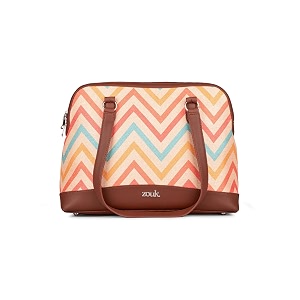 zouk carry all work bag  jute  vegan leather handcrafted women39s shoulder bag with double handles
