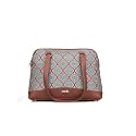 ZOUK Carry All Work Bag | Jute | Vegan Leather Handcrafted Women's Shoulder Bag with Double Handles