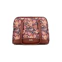 ZOUK Carry All Work Bag | Jute | Vegan Leather Handcrafted Women's Shoulder Bag with Double Handles