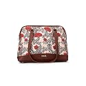 ZOUK Carry All Work Bag | Jute | Vegan Leather Handcrafted Women's Shoulder Bag with Double Handles
