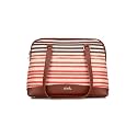 ZOUK Carry All Work Bag | Jute | Vegan Leather Handcrafted Women's Shoulder Bag with Double Handles