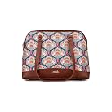 ZOUK Carry All Work Bag | Jute | Vegan Leather Handcrafted Women's Shoulder Bag with Double Handles