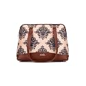 ZOUK Carry All Work Bag | Jute | Vegan Leather Handcrafted Women's Shoulder Bag with Double Handles